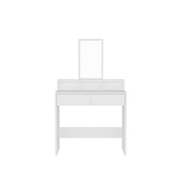 Hanah Home Luna Mesa de Maquillaje Blanca con Espejo